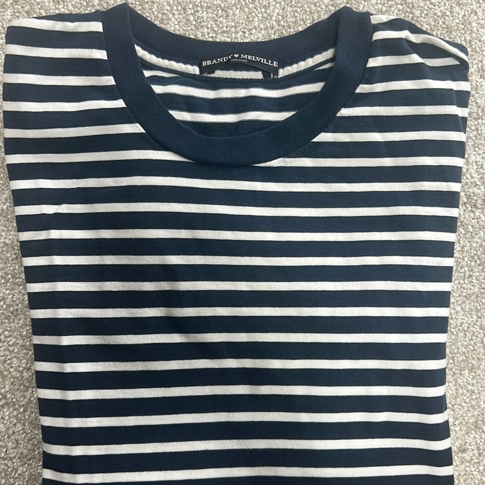 Brandy Melville One Size Stripe Tee